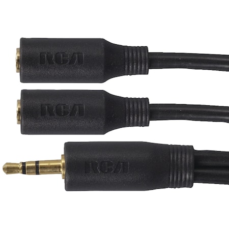 Rca Stereo 3.5mm Headphone Y-Adapter AH202DR